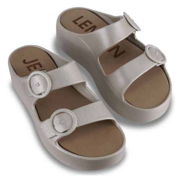 Lemon Jelly Women Sz EU41/10.5US Grey Gaia Slide Sandals NIB - Picture 1 of 12
